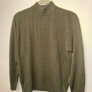 Koret Women's Cable Knit Turtleneck Sweater - Taupe